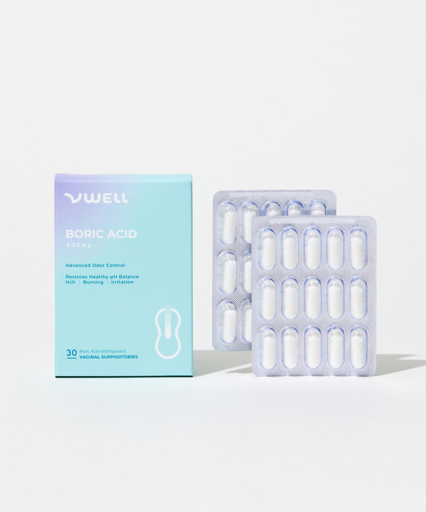 Boric Acid Suppositories - 30 Counts