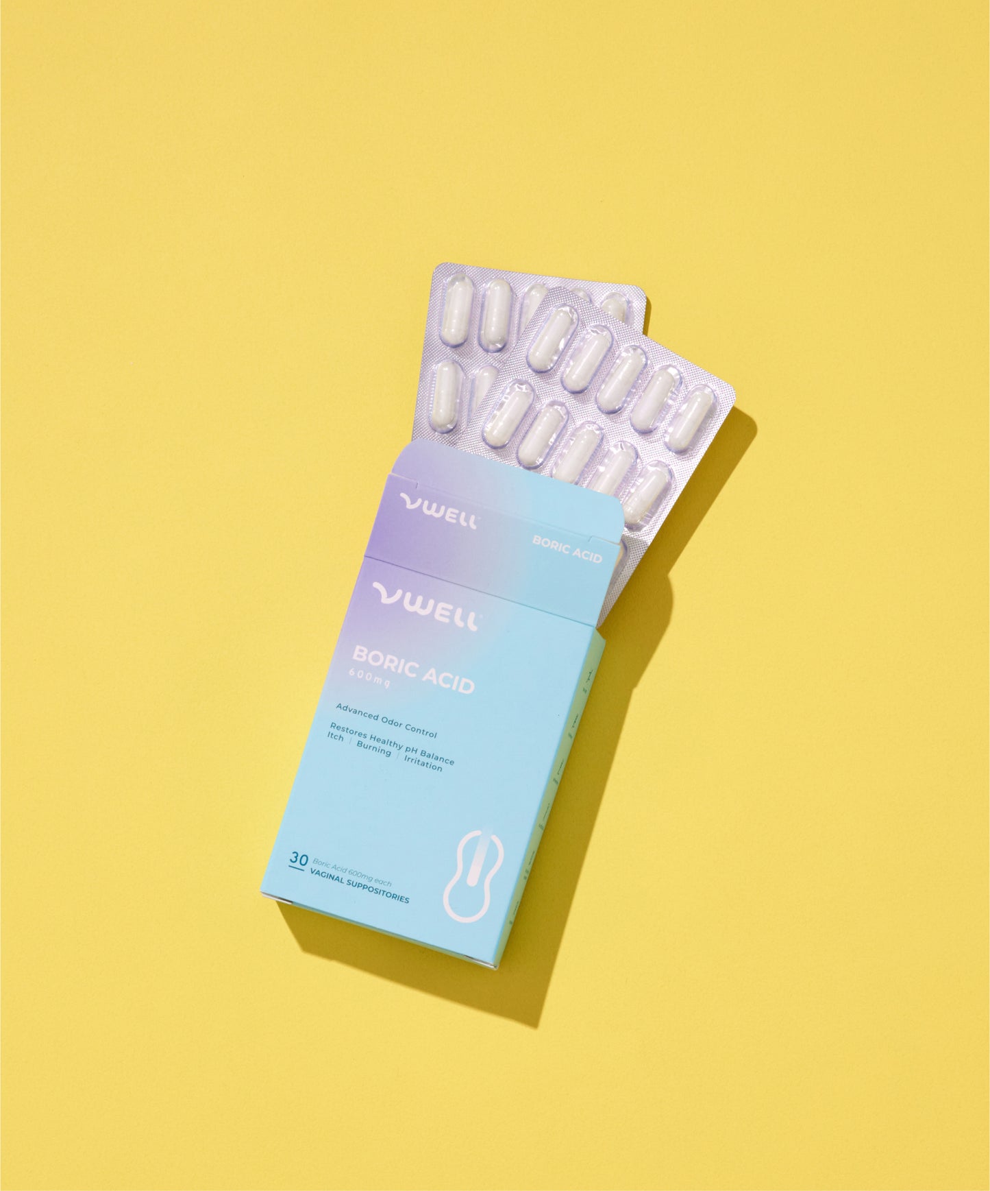 Boric Acid Suppositories - 30 Counts