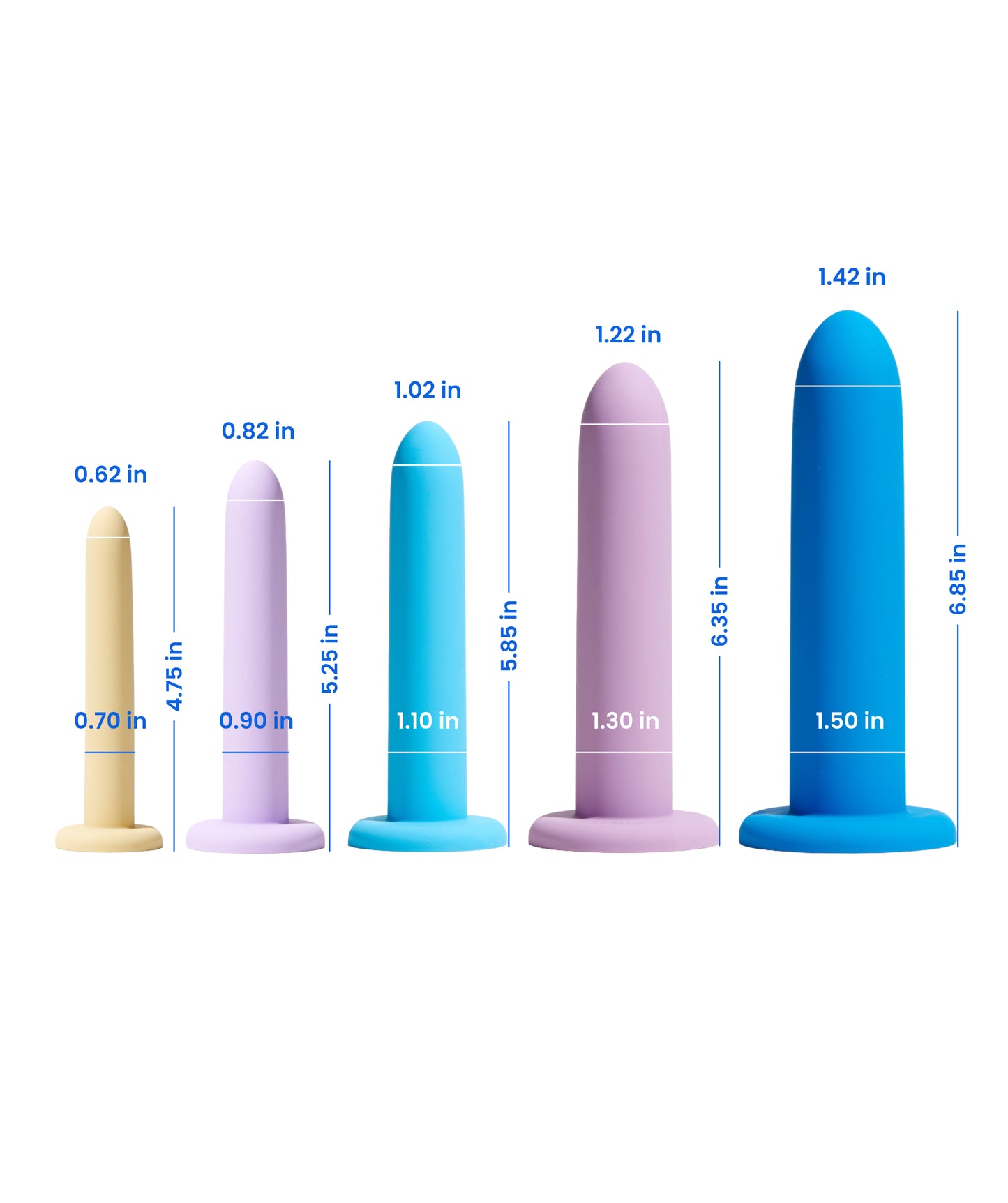 Silicone Wand Set (5 Pieces Kit)
