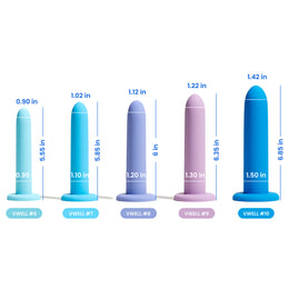 Spectrum Silicone Wand Set (Complete 10 Pieces Kit)