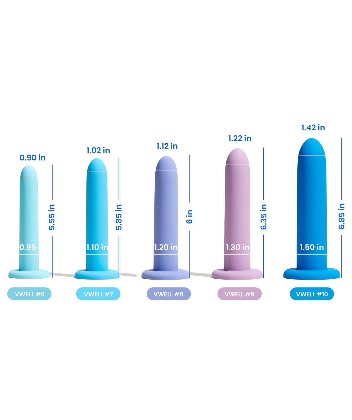 Spectrum Silicone Wand Set (Complete 10 Pieces Kit)