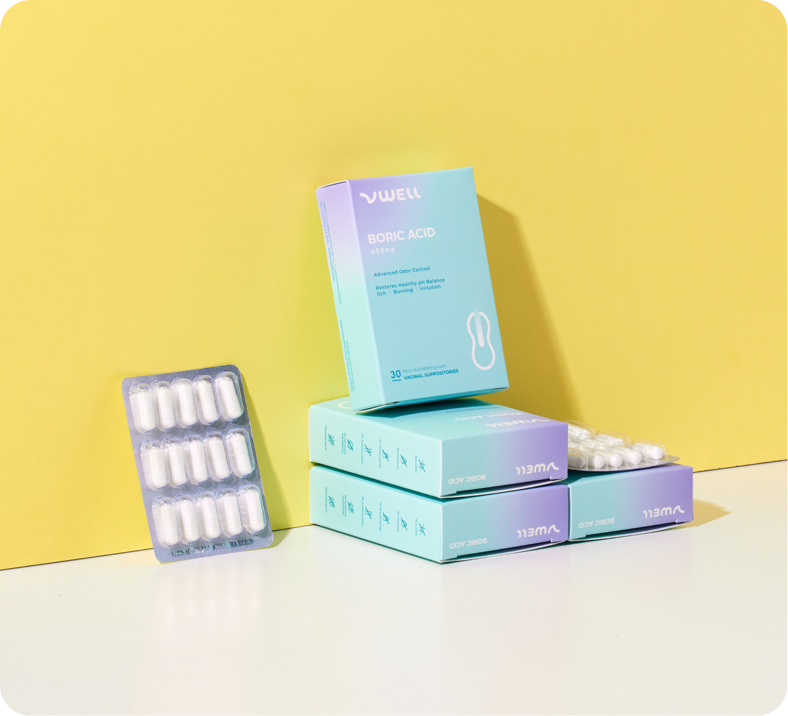 Boric Acid Suppositories - 30 Counts