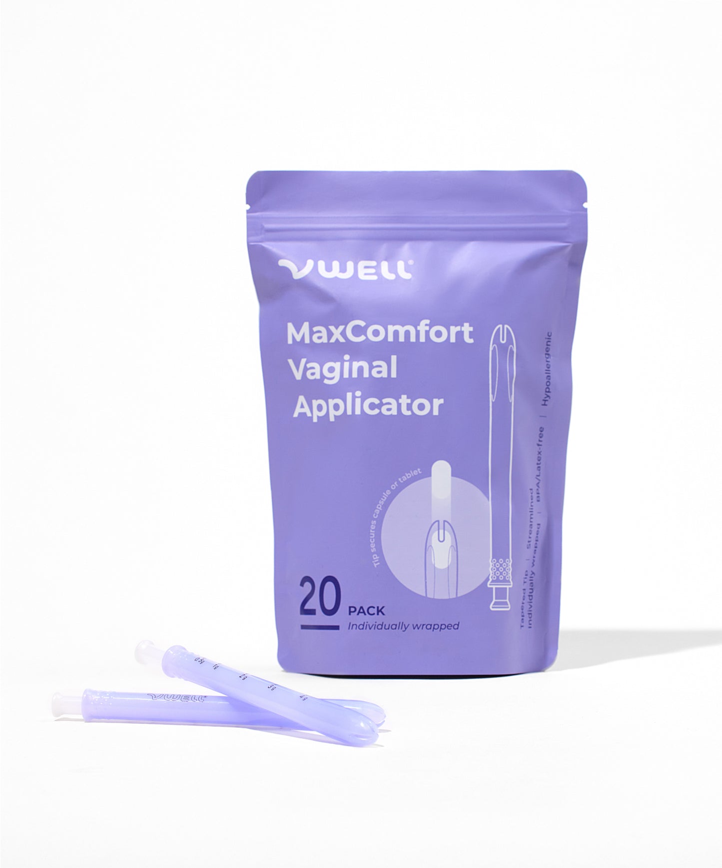 MaxComfort Tapered Vaginal Suppository Applicator (20 counts)
