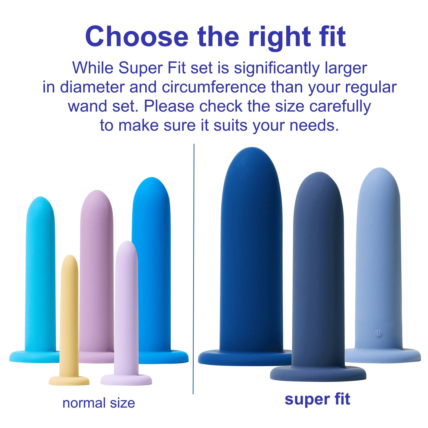 SuperFit XL Silicone Wand Set